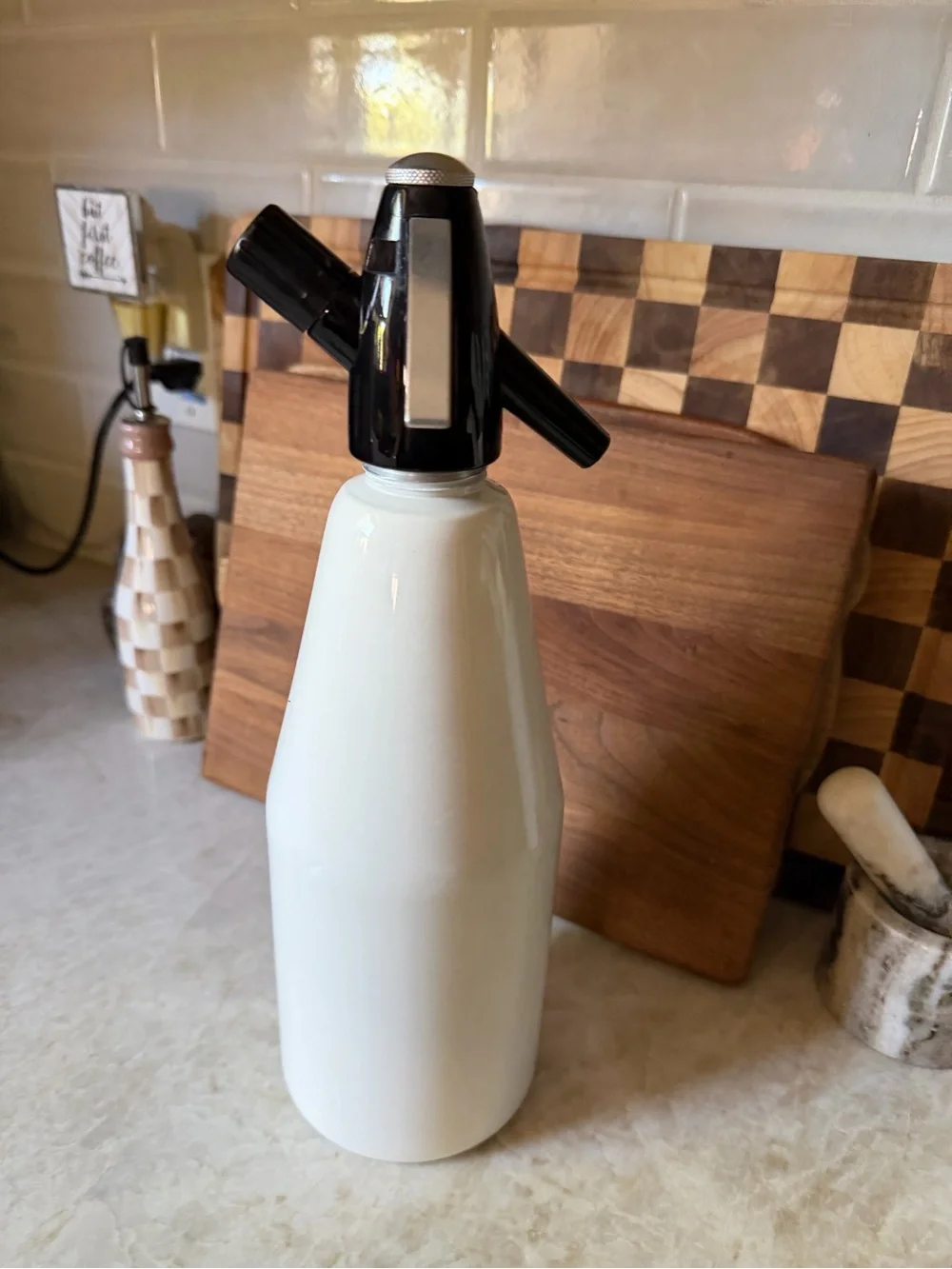 ISI white seltzer bottle